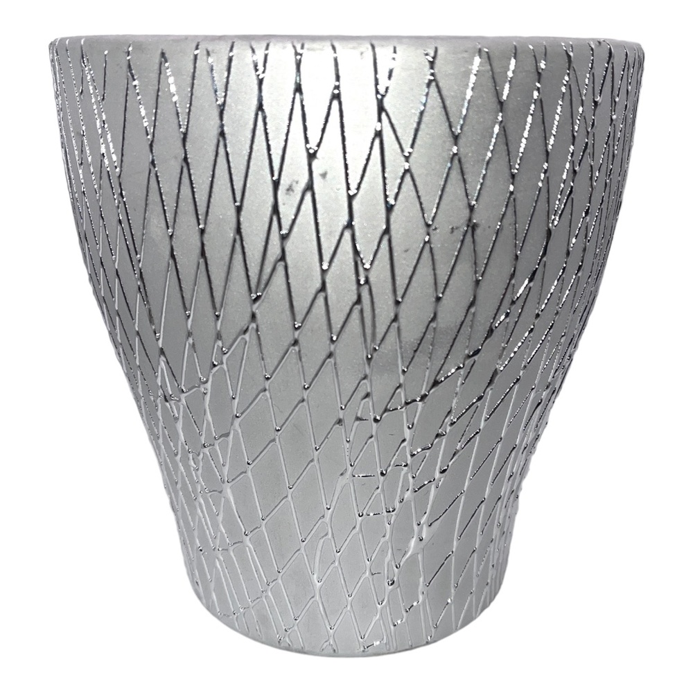 Flower Pot Planter Ceramic Glazed 7” tall